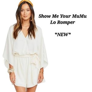 NEW Show Me Your MuMu Lo Romper Cream Size Small | Show Me Your MuMu Jumper